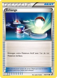 Carte Pokemon Échange 104/114 Noir & Blanc