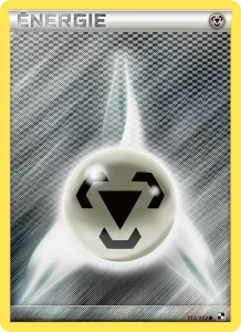 Carte Pokemon Énergie Métal 112/114 Noir & Blanc