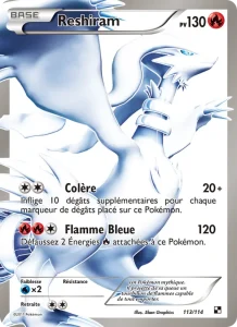 Reshiram 113 — Noir & Blanc