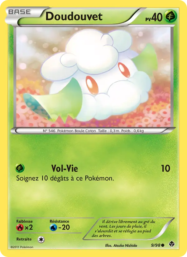 Scan HD carte Pokémon Doudouvet 9/98 — Pouvoirs Émergents