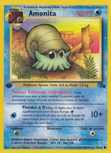 Carte Pokemon Amonita 52/62 Fossile