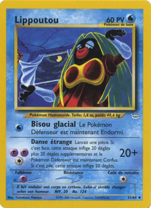 Scan HD carte Pokémon Lippoutou 31/64 — Neo Revelation