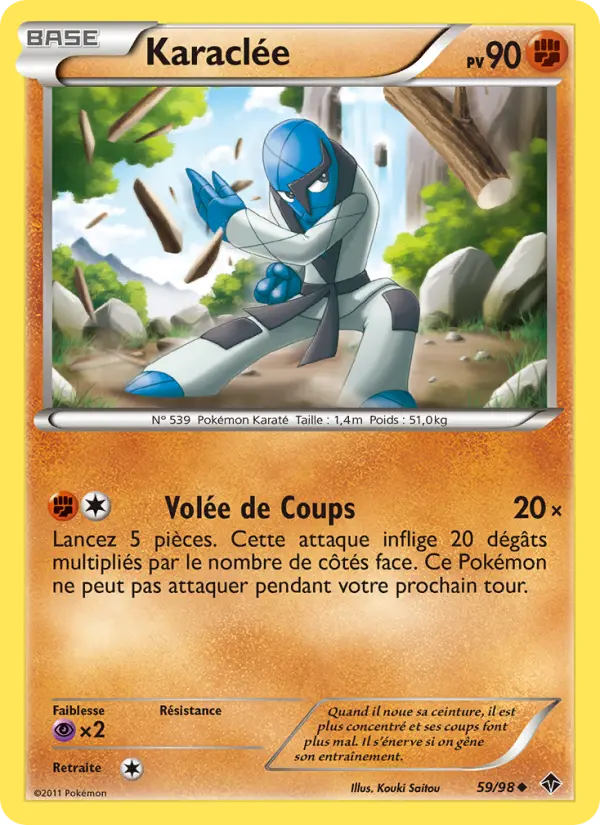 Scan HD carte Pokémon Karaclée 59/98 — Pouvoirs Émergents