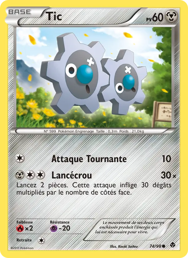 Scan HD carte Pokémon Tic 74/98 — Pouvoirs Émergents