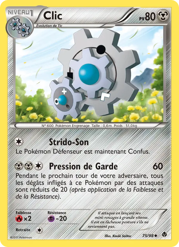 Scan HD carte Pokémon Clic 75/98 — Pouvoirs Émergents