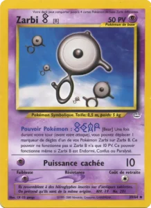 Carte Pokemon Zarbi B 39/64 Neo Revelation