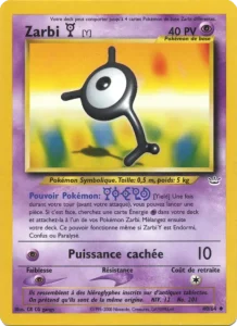 Carte Pokemon Zarbi Y 40/64 Neo Revelation
