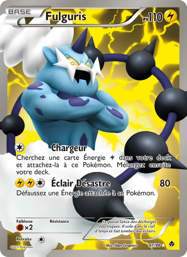 Scan HD carte Pokémon Fulguris 97/98 — Pouvoirs Émergents