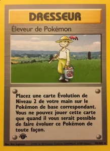 Carte Pokemon Éleveur de Pokémon 76/102 Set de Base