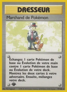 Carte Pokemon Marchand de Pokémon 77/102 Set de Base