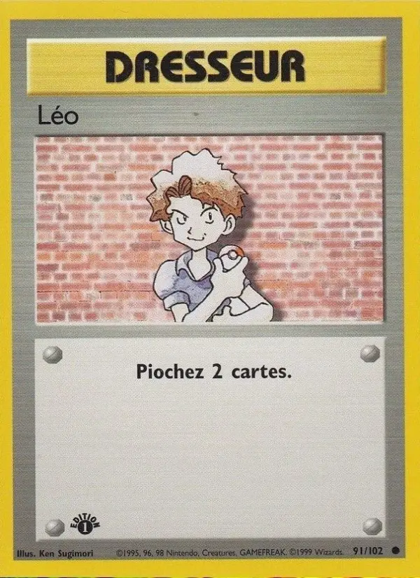 Scan HD carte Pokémon Léo 91/102 — Set de Base