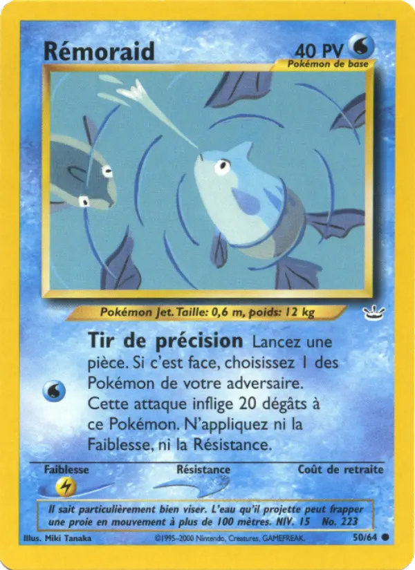 Scan HD carte Pokémon Rémoraid 50/64 — Neo Revelation