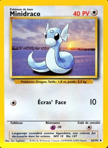 Carte Pokemon Minidraco 26/102 Set de Base