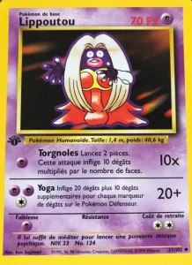 Carte Pokemon Lippoutou 31/102 Set de Base