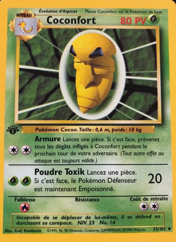 Scan HD carte Pokémon Coconfort 33/102 — Set de Base