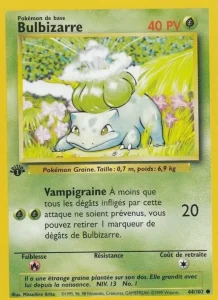 Carte Pokemon Bulbizarre 44/102 Set de Base