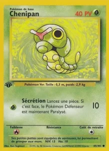 Carte Pokemon Chenipan 45/102 Set de Base