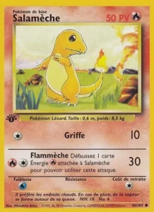 Carte Pokemon Salamèche 46/102 Set de Base
