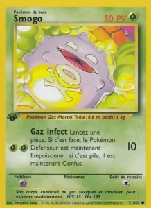 Carte Pokemon Smogo 51/102 Set de Base
