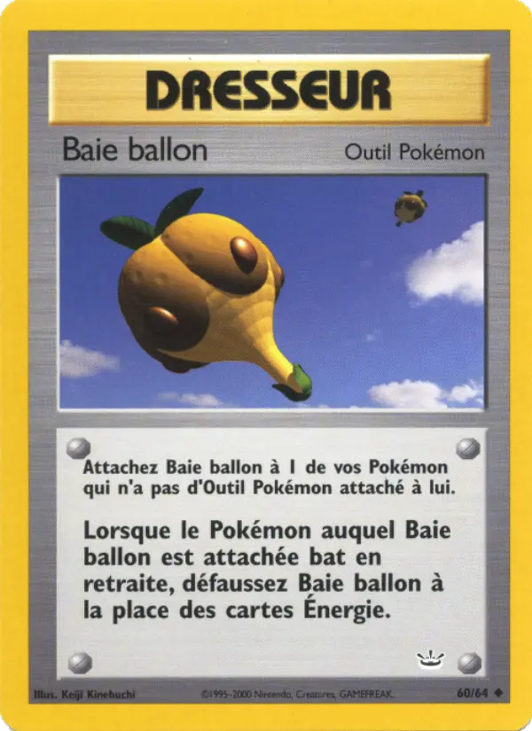 Scan HD carte Pokémon Baie ballon 60/64 — Neo Revelation