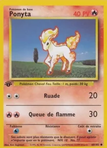 Carte Pokemon Ponyta 60/102 Set de Base