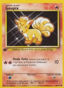 Carte Pokemon Goupix 68/102 Set de Base
