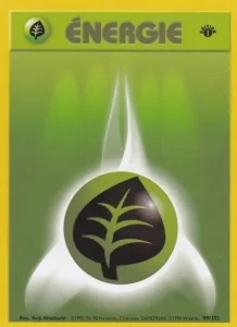 Carte Pokemon Énergie Plante 99/102 Set de Base