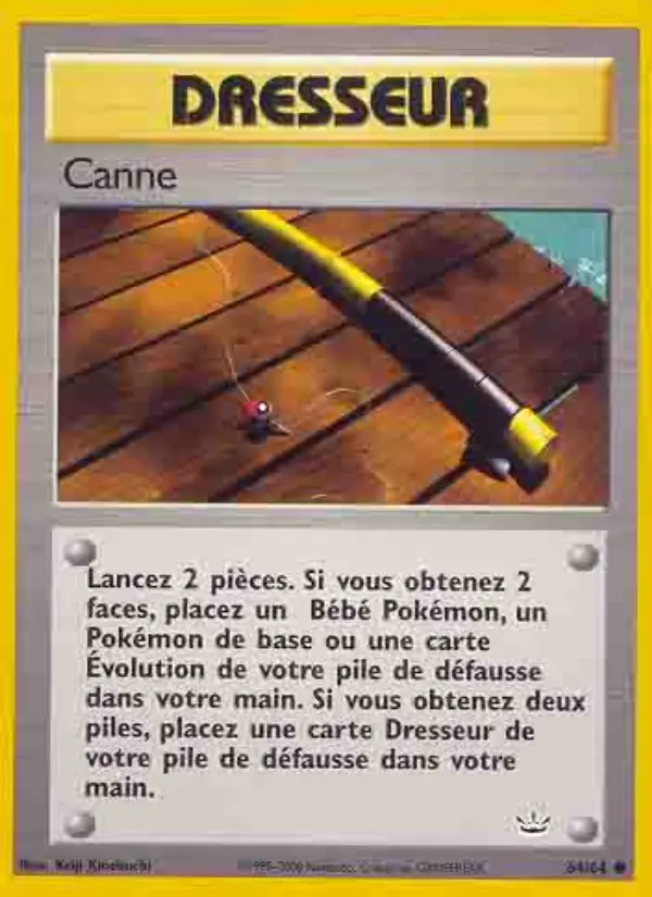 Scan HD carte Pokémon Canne 64/64 — Neo Revelation