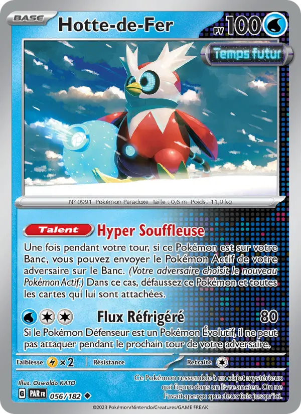 Scan HD carte Pokémon Hotte-de-Fer 056/182 — Faille Paradoxe