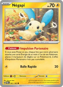 Carte Pokemon Négapi 061/182 Faille Paradoxe