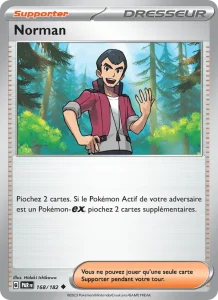 Carte Pokemon Norman 168/182 Faille Paradoxe