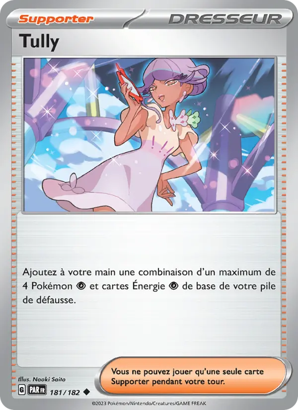 Scan HD carte Pokémon Tully 181/182 — Faille Paradoxe