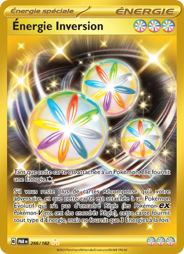 Scan HD carte Pokémon Énergie Inversion 266/182 — Faille Paradoxe