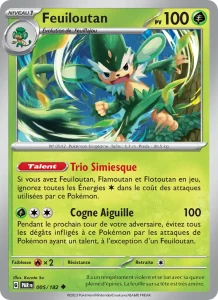 Carte Pokémon Feuiloutan 005/182
