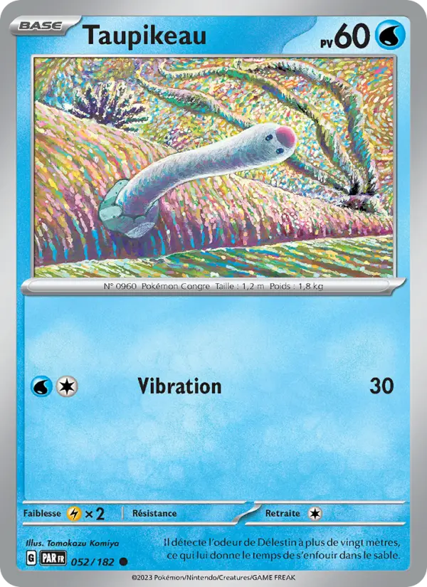 Scan HD carte Pokémon Taupikeau 052/182 — Faille Paradoxe