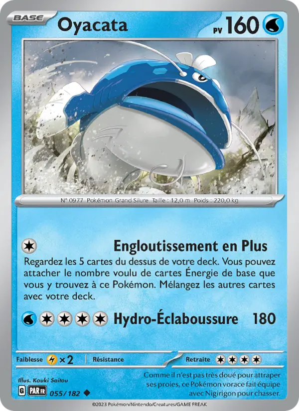Scan HD carte Pokémon Oyacata 055/182 — Faille Paradoxe