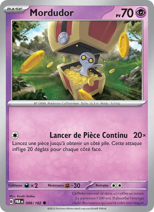Scan HD carte Pokémon Mordudor 088/182 — Faille Paradoxe