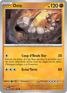 Carte Pokemon Onix 090/182 Faille Paradoxe