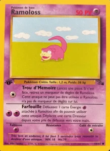 Carte Pokemon Ramoloss 55/62 Fossile