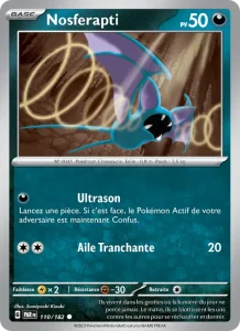 Carte Pokemon Nosferapti 110/182 Faille Paradoxe