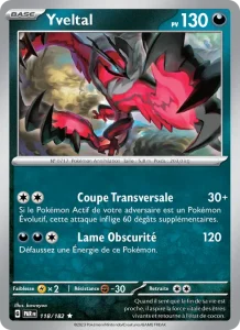 Carte Pokemon Yveltal 118/182 Faille Paradoxe