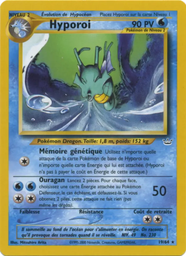 Scan HD carte Pokémon Hyporoi 19/64 — Neo Revelation