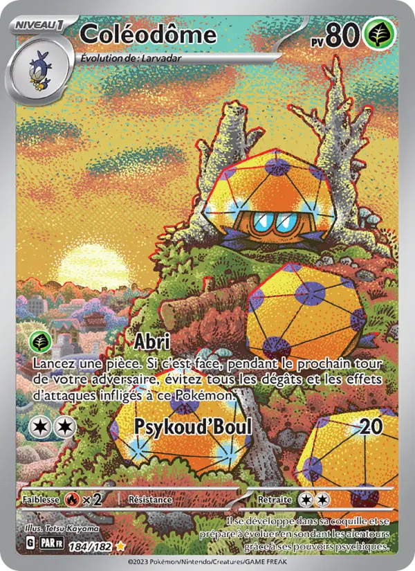 Scan HD carte Pokémon Coléodôme 184/182 — Faille Paradoxe