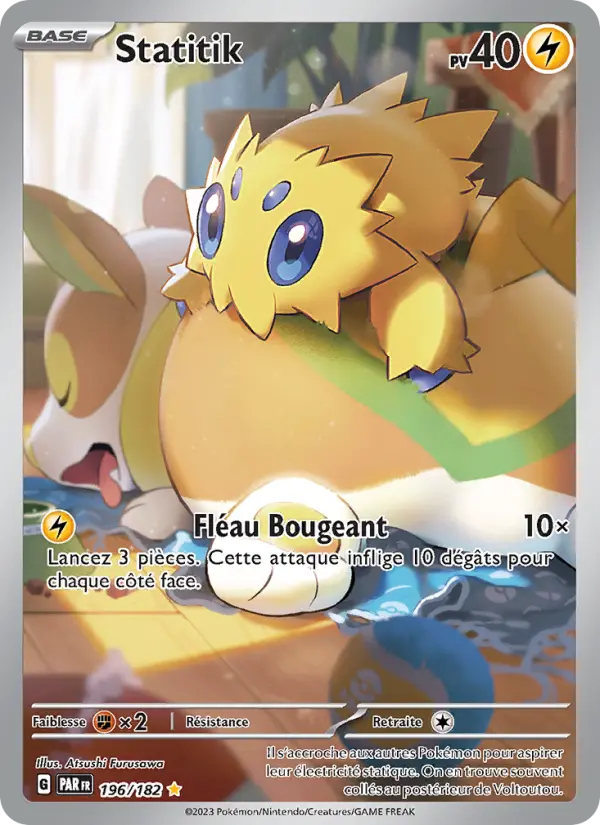 Scan HD carte Pokémon Statitik 196/182 — Faille Paradoxe