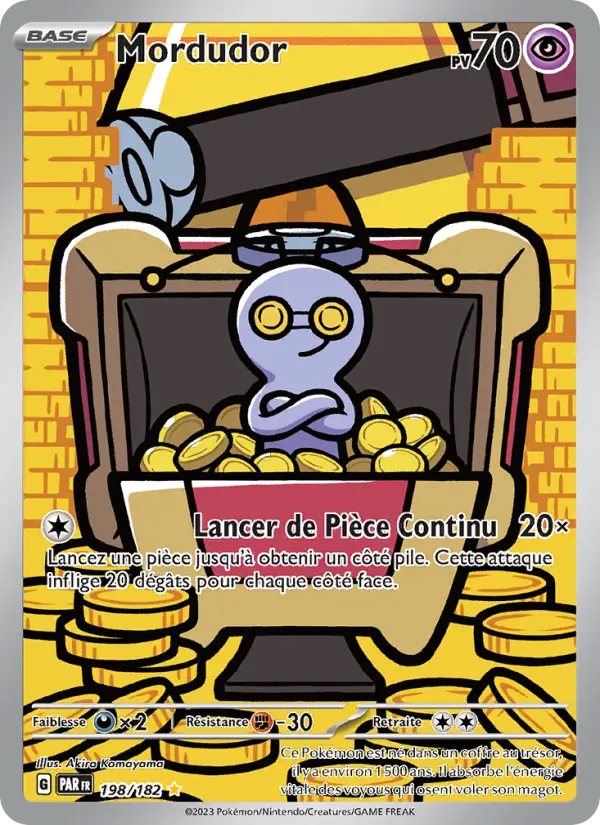 Scan HD carte Pokémon Mordudor 198/182 — Faille Paradoxe