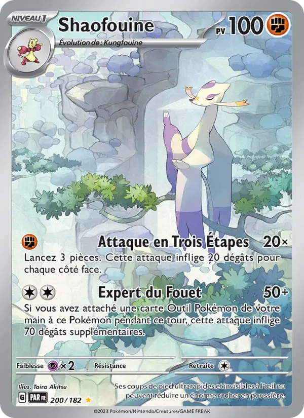 Scan HD carte Pokémon Shaofouine 200/182 — Faille Paradoxe