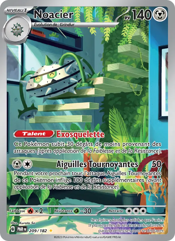 Scan HD carte Pokémon Noacier 209/182 — Faille Paradoxe