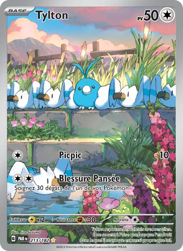 Scan HD carte Pokémon Tylton 213/182 — Faille Paradoxe