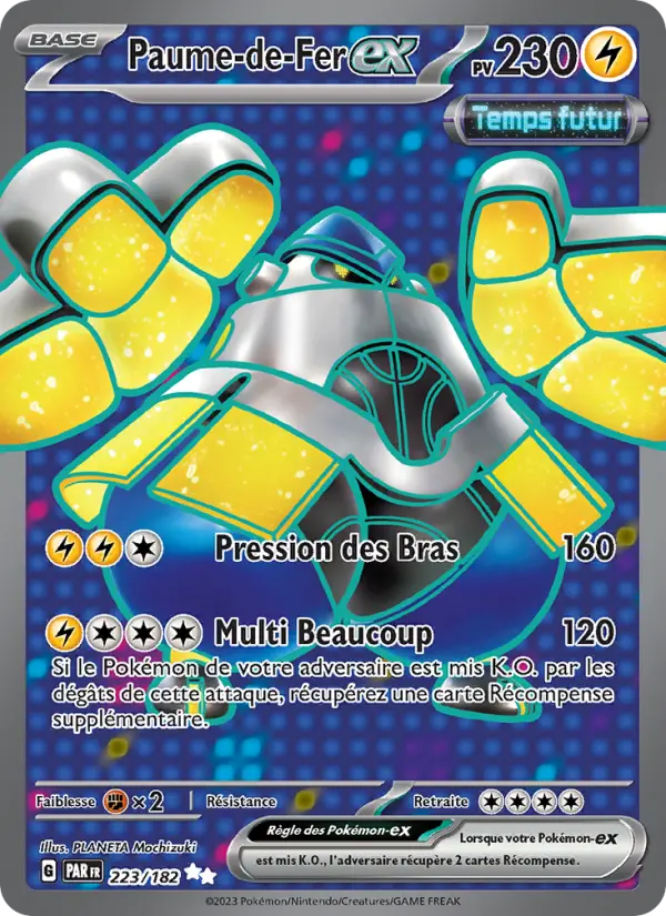 Scan HD carte Pokémon Paume-de-Fer-ex 223/182 — Faille Paradoxe