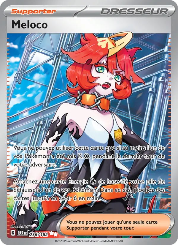Scan HD carte Pokémon Meloco 236/182 — Faille Paradoxe